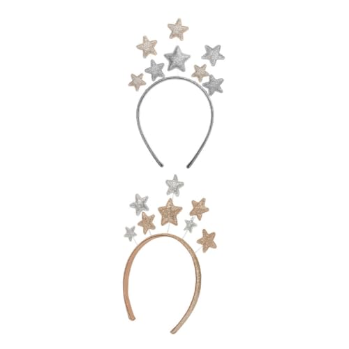 LRXIYODE 2 STÜCK Glitzernde Fünfzackige Stern Haarreifen für Mädchen Kreative Haarbänder für Partys Geburtstagsfeiern und Besondere Anlässe Gold und Silber LRXIYODE 2 STÜCK Glitzernde Fünfzackige Stern Haarreifen für Mädchen Kreative Haarbänder für Partys Geburtstagsfeiern und Besondere Anlässe Gold und Silber von LRXIYODE