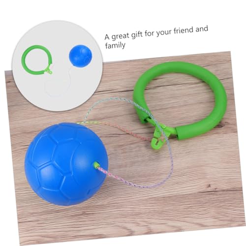 LRXIYODE 2 STÜCK Springbälle Hüpfball aus Sicherem Material Leichtes Federndes für Drinnen und Draußen für Bewegung und Spaß Inklusive Farbiger Hüpfringe Zufällige Farbe Zufällige Farbe von LRXIYODE