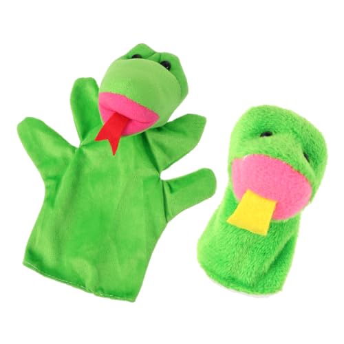 LRXIYODE 2 STÜCK Tier Handpuppen Schlangenform Pädagogisches Fingerpuppenspielzeug für Kreatives Lernspielzeug Eltern Junge Mädchen Interaktion und Fantasie von LRXIYODE