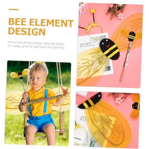 LRXIYODE 2 Sätze Bienenkostüm mit Flügeln Zauberstab und Stirnband Niedliches Cosplay Zubehör für Fasching Karneval Halloween Kostümparty und Bühnenauftritte LRXIYODE 2 Sätze Bienenkostüm mit Flügeln Zauberstab und Stirnband Niedliches Cosplay Zubehör für Fasching Karneval Halloween Kostümparty und Bühnenauftritte von LRXIYODE