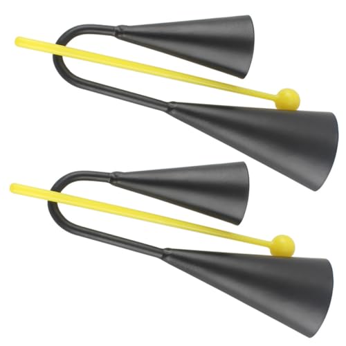 LRXIYODE 2 Sätze Doppel Metall Kuhglocke mit Mallet Langlebiges Percussion Instrument Klare Klingende Glocke für Training und Outdoor Spielspaß LRXIYODE 2 Sätze Doppel Metall Kuhglocke mit Mallet Langlebiges Percussion Instrument Klare Klingende Glocke für Training und Outdoor Spielspaß von LRXIYODE