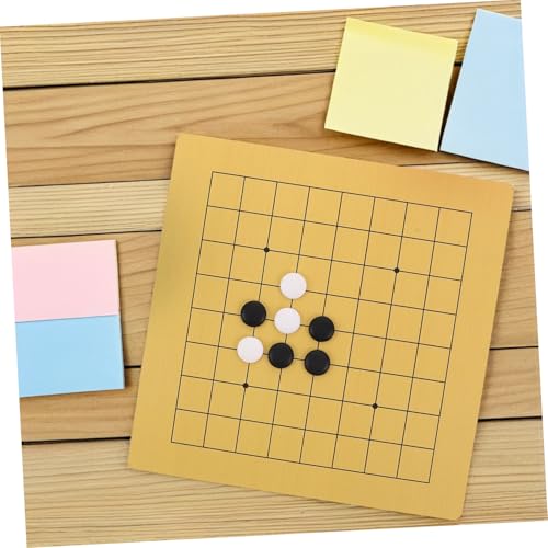 LRXIYODE 2 Sätze Doppeltes Holzbrett Kunststoffsteine Tragbares Chinesisches Brettspiel für Anfänger für Zuhause und Unterwegs von LRXIYODE