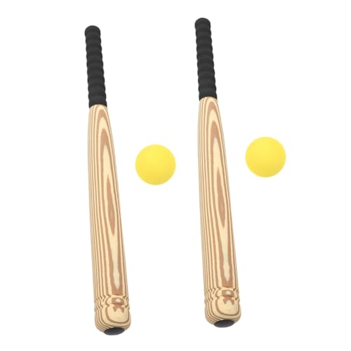 LRXIYODE 2 Sätze Eva Baseballschläger Set für Teiliges Interaktives Sportspielzeug Holzmaserung Geeignet für Drinnen und Draußen Fördert Motorik und Fitness LRXIYODE 2 Sätze Eva Baseballschläger Set für Teiliges Interaktives Sportspielzeug Holzmaserung Geeignet für Drinnen und Draußen Fördert Motorik und Fitness von LRXIYODE
