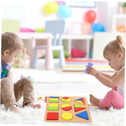 LRXIYODE 2 Sätze Holz formensortierspielzeug Lernspielzeug Buchstaben Zahlen Frühpädagogisches Puzzle Fördert Logisches Denken und Feinmotorik für Vorschulkinder von LRXIYODE