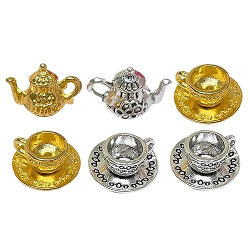 LRXIYODE 2 Sätze Mini- -kaffeemaschine-Set Mini-hausdekoration Teezubehör Rollenspielzubehör Puppenhaus Zubehör Mini Mini-teetassen Miniaturutensilien Vorgibt Metall LRXIYODE 2 Sätze Mini- -kaffeemaschine-Set Mini-hausdekoration Teezubehör Rollenspielzubehör Puppenhaus Zubehör Mini Mini-teetassen Miniaturutensilien Vorgibt Metall von LRXIYODE