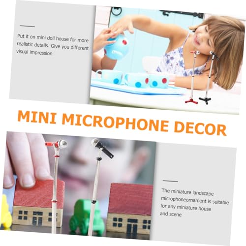 LRXIYODE 2 Sätze Miniatur Mikrofon Modell Kleines Puppenhaus Mikrofon Realistische Mini Mikrofone Robust und Leicht für Kinderzimmer Dekoration und Puppenhaus Zubehör LRXIYODE 2 Sätze Miniatur Mikrofon Modell Kleines Puppenhaus Mikrofon Realistische Mini Mikrofone Robust und Leicht für Kinderzimmer Dekoration und Puppenhaus Zubehör von LRXIYODE
