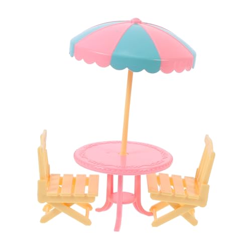 LRXIYODE 2 Sätze Miniatur Strandstuhl und Sonnenschirm Abs Material Puppenhaus Zubehör Stranddeko für Kreative Simulation LRXIYODE 2 Sätze Miniatur Strandstuhl und Sonnenschirm Abs Material Puppenhaus Zubehör Stranddeko für Kreative Simulation von LRXIYODE