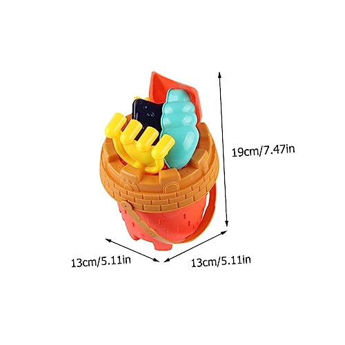 LRXIYODE 2 Sätze Sandspielzeug Teilig Kleine Strand Eimer Bunte Sandform für Sandkasten Strandurlaub Strandspielzeug für Jungen Mädchen von LRXIYODE