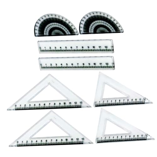 LRXIYODE 2satz Miniatur Lineal Für Puppenhaus Teiliges Zubehör Material Kreative Dekoration Für -projekte Für Szenengestaltung Und Puppenhaus-Accessoires von LRXIYODE