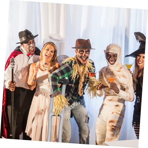 LRXIYODE 2 Stück Aufblasbarer Gehstock Teilig PVC Simulation Krücke Kostüm Requisite Lustiges Partyspielzeug Halloween Karneval Bühnenauftritt Zubehör von LRXIYODE