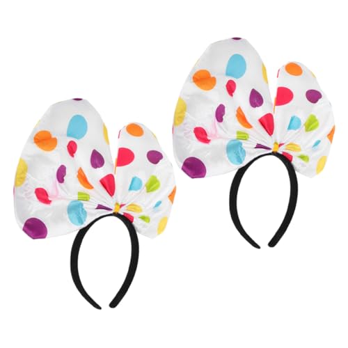 LRXIYODE 2 Stück Bunte Clown Haarreif mit Schleife und Punkten Teiliges Karneval Halloween Party Kostüm Accessoire für Damen und Erwachsene Leichte Auffällige Verkleidung LRXIYODE 2 Stück Bunte Clown Haarreif mit Schleife und Punkten Teiliges Karneval Halloween Party Kostüm Accessoire für Damen und Erwachsene Leichte Auffällige Verkleidung von LRXIYODE