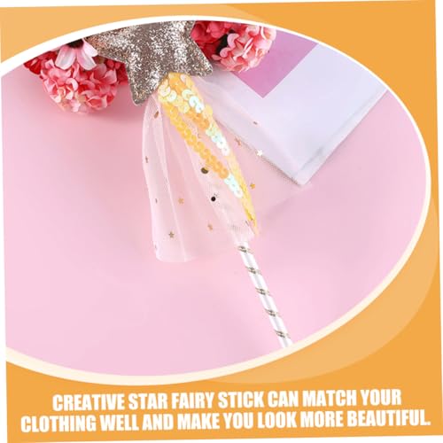 LRXIYODE 2 Stück Feenstab Teiliges mit Fünfzackigem Stern Leuchtender Zauberstab für Mädchen Cosplay Accessoire für Halloween Geburtstagsfeier Partydekoration Magischer Engel Stab und LRXIYODE 2 Stück Feenstab Teiliges mit Fünfzackigem Stern Leuchtender Zauberstab für Mädchen Cosplay Accessoire für Halloween Geburtstagsfeier Partydekoration Magischer Engel Stab und von LRXIYODE
