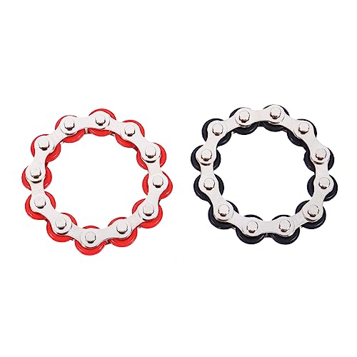 LRXIYODE 2 Stück Fingerübungs und Stressabbau Metallkette Fidget Roller für Erwachsene und Rot und Schwarz für Schule und Freizeit LRXIYODE 2 Stück Fingerübungs und Stressabbau Metallkette Fidget Roller für Erwachsene und Rot und Schwarz für Schule und Freizeit von LRXIYODE