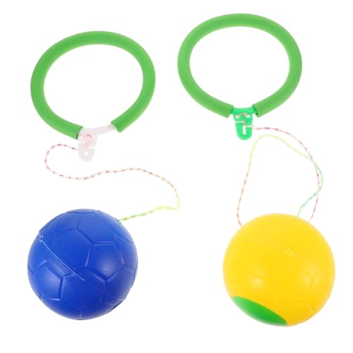 LRXIYODE 2 Stück Fitness Jump Ball mit Fußring Rotierender Sprungball für Erwachsene Outdoor sportgerät zur Verbesserung von Koordination Balance und Beinmuskulatur Vielseitig für Training von LRXIYODE
