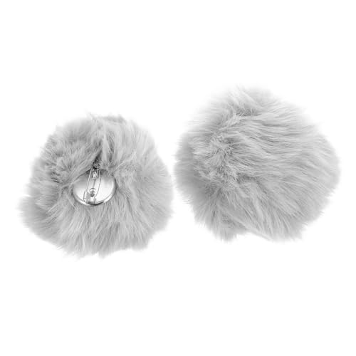 LRXIYODE 2 Stück Flauschige Bunny Tail Clips Weiche Plüsch Hasenschwänze für Cosplay und Kostüme Charmantes Accessoire für Karneval Themenpartys und Verkleidungen von LRXIYODE