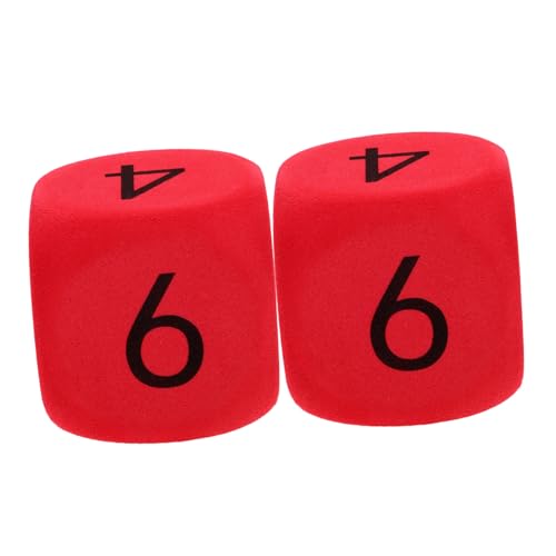 LRXIYODE 2 Stück Große Eva Schaumstoffwürfel für Lernspiele Klassenzimmeraktivitäten Partydeko Sichere Soft Dice mit Zahlen für Events und Spaß von LRXIYODE