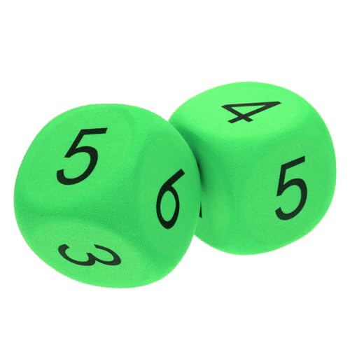 LRXIYODE 2 Stücke Spiel Würfel Riesiger Würfel Aus Eva-Schaum Groß Und Komfortabel Für Junge Mädchen Und Erwachsene Für Partys Aktivitäten Im Klassenzimmer Und Lernspiele Mit Zahlen Sichtba von LRXIYODE