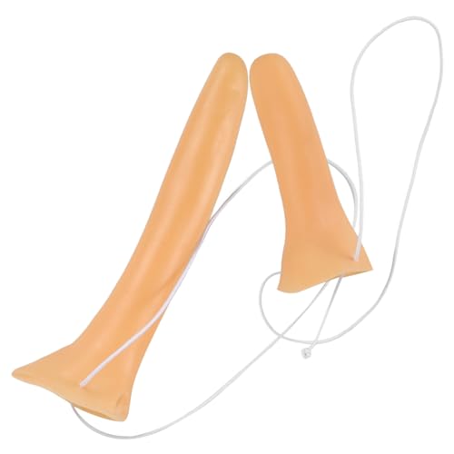 LRXIYODE 2 Stück Halloween Cosplay Teilig Lange Holz Nase Hexen Nase Fasching Kostüm Zubehör Lustige Realistische Verkleidung für Bühnenauftritt und Party LRXIYODE 2 Stück Halloween Cosplay Teilig Lange Holz Nase Hexen Nase Fasching Kostüm Zubehör Lustige Realistische Verkleidung für Bühnenauftritt und Party von LRXIYODE