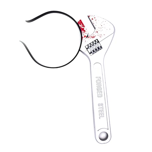 LRXIYODE 2 Stück Halloween Haarreif mit Wrench Design Gruselige Kopfbedeckung für Kostümpartys und Foto Requisiten für Halloween Dekoration und Cosplay Events LRXIYODE 2 Stück Halloween Haarreif mit Wrench Design Gruselige Kopfbedeckung für Kostümpartys und Foto Requisiten für Halloween Dekoration und Cosplay Events von LRXIYODE