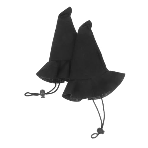LRXIYODE 2 Stück Halloween-Hexenhut Hexenhut-Figur Halloween-Accessoires Kleiner Hexenhut Kleiner schwarzer Hut Hexenhut Miniatur-Halloween-Hut Zaubererhut Vlies Black LRXIYODE 2 Stück Halloween-Hexenhut Hexenhut-Figur Halloween-Accessoires Kleiner Hexenhut Kleiner schwarzer Hut Hexenhut Miniatur-Halloween-Hut Zaubererhut Vlies Black von LRXIYODE