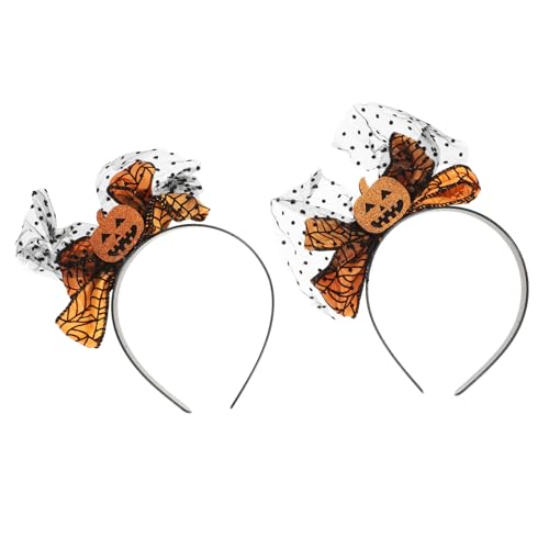 LRXIYODE 2 Stück Halloween Kürbis Haarreif Dekoratives Party Haarband mit Klassischen Kürbis Elementen Angenehmer Sitz für Halloween Kostüm und Festliche Dekoration LRXIYODE 2 Stück Halloween Kürbis Haarreif Dekoratives Party Haarband mit Klassischen Kürbis Elementen Angenehmer Sitz für Halloween Kostüm und Festliche Dekoration von LRXIYODE