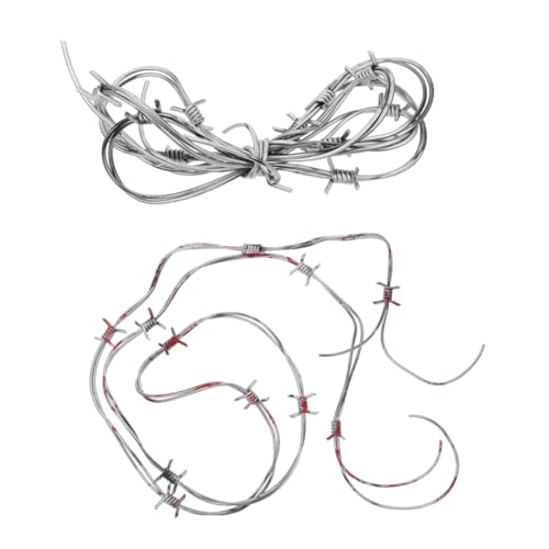 LRXIYODE 2 Stück Halloween Vitex Halloween Stacheldraht Rot Gefälschter Stacheldraht Stacheldraht Batbarbed Wire Western Cowboy Gefälschter Verrosteter Stacheldraht LRXIYODE 2 Stück Halloween Vitex Halloween Stacheldraht Rot Gefälschter Stacheldraht Stacheldraht Batbarbed Wire Western Cowboy Gefälschter Verrosteter Stacheldraht von LRXIYODE