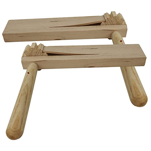 LRXIYODE 2 Stück Holzratsche Geräuschmacher für Musikinstrument für Früherziehung Lernspielzeug Musikalität und Kreativität für Spiel und Spaß LRXIYODE 2 Stück Holzratsche Geräuschmacher für Musikinstrument für Früherziehung Lernspielzeug Musikalität und Kreativität für Spiel und Spaß von LRXIYODE