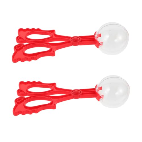 LRXIYODE 2 Stück Insektenfalle Butterfly Beobachtung Butterfly Exploration Kit guter Motor Insektenfänger Outdoor Entdeckungsspielzeug Kinderwerkzeug Pinzette mit Gummispitze rot von LRXIYODE