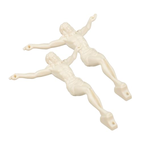 LRXIYODE 2 Stück Jesus Accessoires Jesus Kreuz Halsketten Kreuzanhänger Aus Metall Katholische Figuren Kommuniontischkreuz Christliche Halsketten Mit Anhänger Jesus-skulptur Beige Plastik LRXIYODE 2 Stück Jesus Accessoires Jesus Kreuz Halsketten Kreuzanhänger Aus Metall Katholische Figuren Kommuniontischkreuz Christliche Halsketten Mit Anhänger Jesus-skulptur Beige Plastik von LRXIYODE