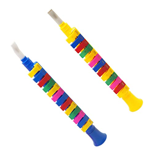 LRXIYODE 2-teiliges Kinderinstrument Aus Kunststoff Pädagogische Mundharmonika Für Kinder Kleinkinder 13 Tasten Kreatives Und Lustiges Instrumentenspielzeug Für Mädchen von LRXIYODE