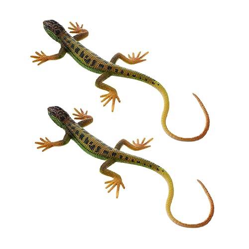 LRXIYODE 2 Stück Kunststoff Eidechsen Modell Realistische Dekoration für Schreibtisch und Lernspielzeug für Tiere zu Erkennen und Langlebig LRXIYODE 2 Stück Kunststoff Eidechsen Modell Realistische Dekoration für Schreibtisch und Lernspielzeug für Tiere zu Erkennen und Langlebig von LRXIYODE