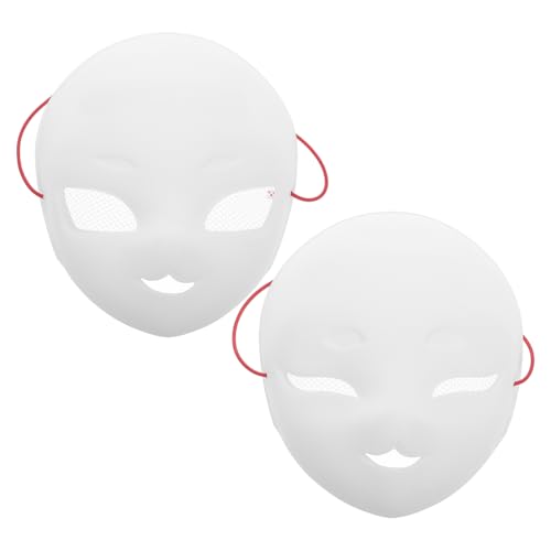 LRXIYODE 2 Stück Maske Zum Dekorieren Einer Leeren Gesichtsmaske, Weiße Leere Gesichtsmaske Mit Netzgarn Für Diy-kunst, Halloween-partys Und Cosplay-events LRXIYODE 2 Stück Maske Zum Dekorieren Einer Leeren Gesichtsmaske, Weiße Leere Gesichtsmaske Mit Netzgarn Für Diy-kunst, Halloween-partys Und Cosplay-events von LRXIYODE