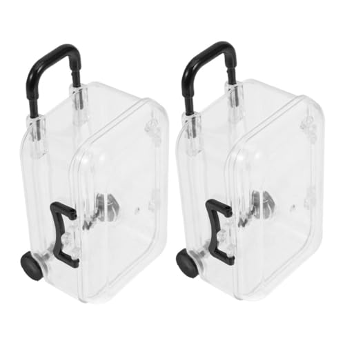 LRXIYODE 2stücke Mini Koffer Aufbewahrungsboxen Set Transparente Mini Suitcase Für Hochzeiten Und Partys Für Kleine Und Süßigkeiten Platzsparend Und Leicht Zu Transportieren LRXIYODE 2stücke Mini Koffer Aufbewahrungsboxen Set Transparente Mini Suitcase Für Hochzeiten Und Partys Für Kleine Und Süßigkeiten Platzsparend Und Leicht Zu Transportieren von LRXIYODE