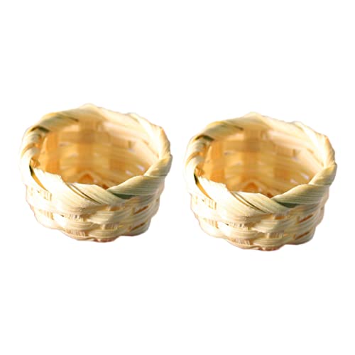 LRXIYODE 2 Stück Mini-bambuskorb Miniaturkörbe Modell Mini-raumdekoration Mikroszenenverzierung Mini-hauskörbe Mini-hausdekoration Mini-körbe Aus Bambus Mini-körbe-Modell Stoff LRXIYODE 2 Stück Mini-bambuskorb Miniaturkörbe Modell Mini-raumdekoration Mikroszenenverzierung Mini-hauskörbe Mini-hausdekoration Mini-körbe Aus Bambus Mini-körbe-Modell Stoff von LRXIYODE