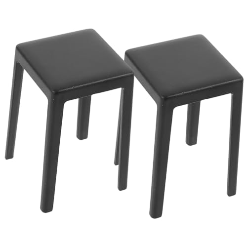 LRXIYODE 2 Stück Mini-hockerstuhl Puppe Miniatur Modell Eines Mini-kunststoffhockers Mini-haushocker Mini-hocker Aus Kunststoff Black Plastik LRXIYODE 2 Stück Mini-hockerstuhl Puppe Miniatur Modell Eines Mini-kunststoffhockers Mini-haushocker Mini-hocker Aus Kunststoff Black Plastik von LRXIYODE