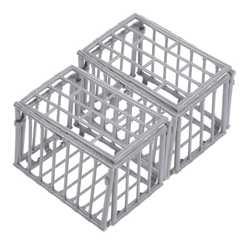 LRXIYODE 2 Stück Miniatur Käfig Modell Teiliges aus Kunststoff Dekorativer DIY Action Figure Display Käfig für Puppenhaus Vielseitige Miniatur Deko und Bastelzubehör Leicht und Kompakt für LRXIYODE 2 Stück Miniatur Käfig Modell Teiliges aus Kunststoff Dekorativer DIY Action Figure Display Käfig für Puppenhaus Vielseitige Miniatur Deko und Bastelzubehör Leicht und Kompakt für von LRXIYODE
