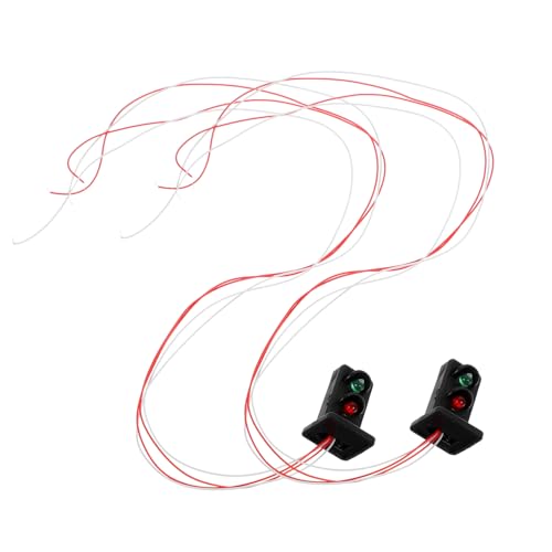 LRXIYODE 2 Stücke Kleiner Sandtisch Zugsignallichtmodell für Kinder Realistische Miniatur Eisenbahnsignallichter für Spielzeug und Sandtisch Dekoration LRXIYODE 2 Stücke Kleiner Sandtisch Zugsignallichtmodell für Kinder Realistische Miniatur Eisenbahnsignallichter für Spielzeug und Sandtisch Dekoration von LRXIYODE