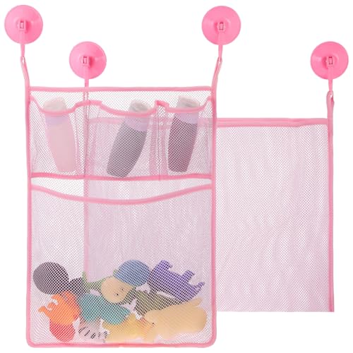 LRXIYODE 2 Stück Netzbeutel zur Aufbewahrung von Badewannenspielzeug mit Saugnapfhaken Schnelle Trocknung durch Mesh Design Wandmontierbar Praktischer Bad Organizer für Badezimmer LRXIYODE 2 Stück Netzbeutel zur Aufbewahrung von Badewannenspielzeug mit Saugnapfhaken Schnelle Trocknung durch Mesh Design Wandmontierbar Praktischer Bad Organizer für Badezimmer von LRXIYODE