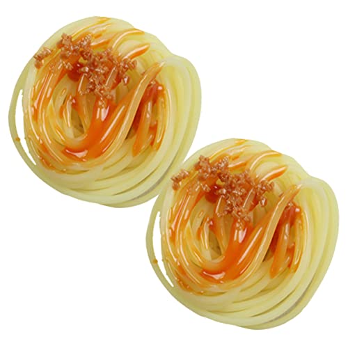 LRXIYODE 2 Stück Nudeln mit künstlicher Soße Wursttrichter - sofortig Schüssel Hausdekoration Simulation gefälschte -Dekore kaufen PVC Yellow LRXIYODE 2 Stück Nudeln mit künstlicher Soße Wursttrichter - sofortig Schüssel Hausdekoration Simulation gefälschte -Dekore kaufen PVC Yellow von LRXIYODE