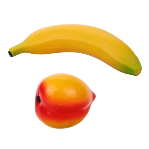 LRXIYODE 2 Stück Obst Shaker Maracas Musikinstrumente Früchteform Kunststoff Klangspiel für Kindergarten Schule Junge Mädchen Ab Jahr Robust und Handlich von LRXIYODE