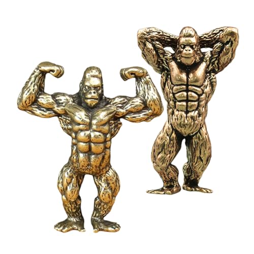 LRXIYODE 2 Stück Orang Utan Dekoration Gorilla Ornament Dekoration Gorilla Muskelstatue Gorilla Figuren Messing Tiere Schreibtisch Ornamente Gorilla Goldene Legierung LRXIYODE 2 Stück Orang Utan Dekoration Gorilla Ornament Dekoration Gorilla Muskelstatue Gorilla Figuren Messing Tiere Schreibtisch Ornamente Gorilla Goldene Legierung von LRXIYODE
