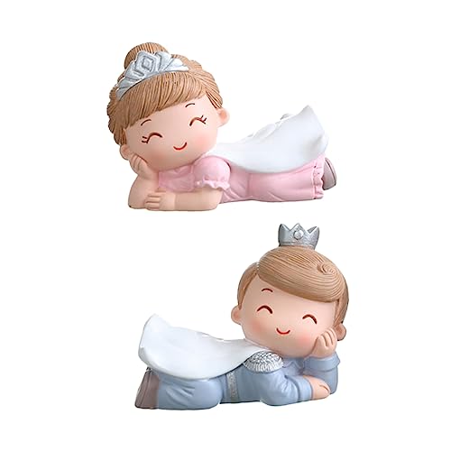 LRXIYODE 2 Stück Ornamente Plattenspieler Essbare Glitzer Figur Cupcake Geburtstagstorte Figuren Cartoon Auto Dekoration Deckel Kit Mini Dekorationen Harz von LRXIYODE