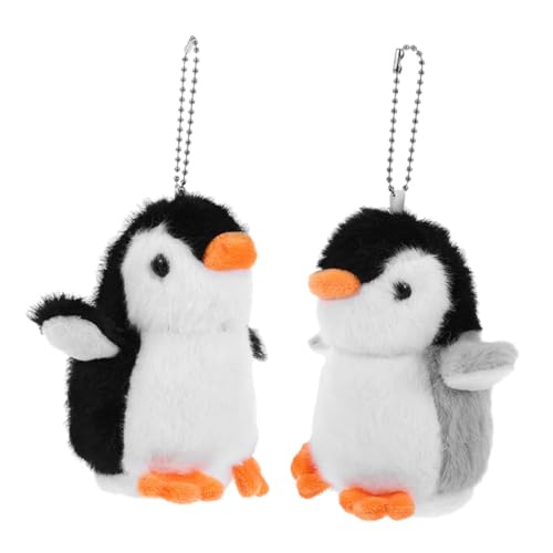 LRXIYODE 2 Stück Pinguin-puppe-anhänger Ausgestopfter Tierschlüsselbund Ausgestopfter Pinguin Schlüsselanhänger Kuscheltier Süßer Tier-schlüsselanhänger Kreativer Schlüsselanhänger Plüsch von LRXIYODE