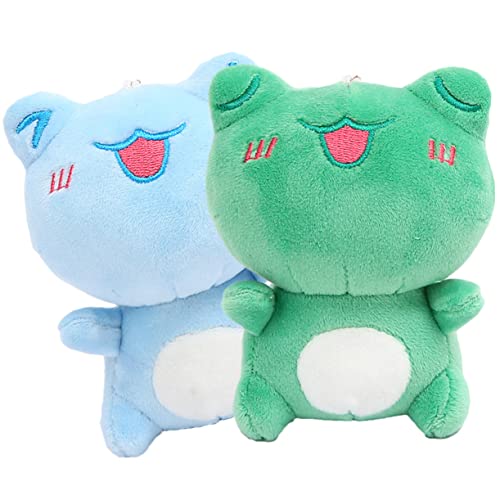 LRXIYODE 2 Stück Plüsch Frosch Anhänger Schlüsselanhänger Taschenanhänger Blau Dunkelgrün Niedliche Stofftier Deko für Taschen Handys und LRXIYODE 2 Stück Plüsch Frosch Anhänger Schlüsselanhänger Taschenanhänger Blau Dunkelgrün Niedliche Stofftier Deko für Taschen Handys und von LRXIYODE