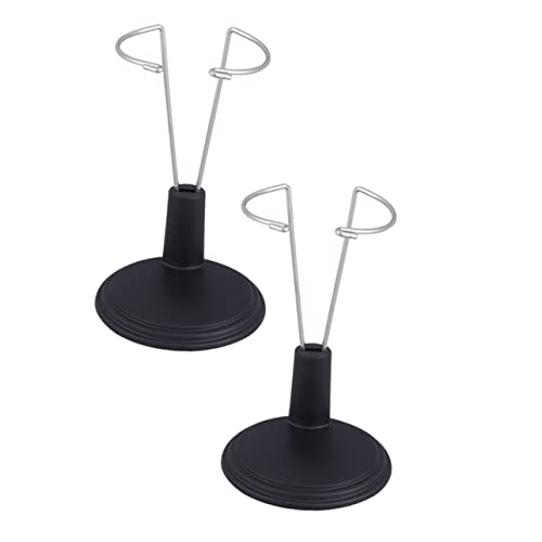 LRXIYODE 2 Stück Puppenhalter Schwarz für Puppen Stabiler Ständer zur Display und Aufbewahrung von Puppen und Actionfiguren Platzsparend Tragbar Geeignet für Zuhause und Laden von LRXIYODE
