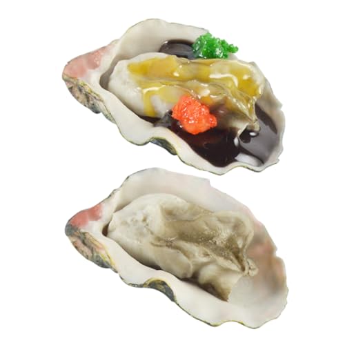 LRXIYODE 2 Stück Realistische Meeresfrüchte Deko Teiliges Simulierte Austern für Tischdeko Party Stranddeko Küchenzubehör Lebensechte Attrappe LRXIYODE 2 Stück Realistische Meeresfrüchte Deko Teiliges Simulierte Austern für Tischdeko Party Stranddeko Küchenzubehör Lebensechte Attrappe von LRXIYODE