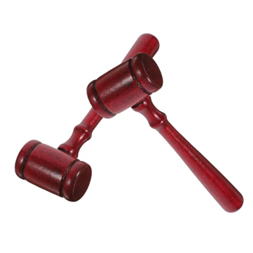 LRXIYODE 2 Stück Richterhammer Aus Holz Und Richter Hammer Zappeln Kappe Mini Rechtsanwalt Gericht Gefälscht Kostüm Freiheit Auktionshammer Befehl Von Block Rot Lotusbaum von LRXIYODE