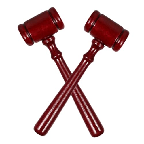 LRXIYODE 2 Stück Richterhammer Party Richter Kostüm Zubehör Gerechtigkeit Cosplay Requisite Requisitenhammer Richter Und Geburtstagsrichter Gericht Hammer Richter von LRXIYODE