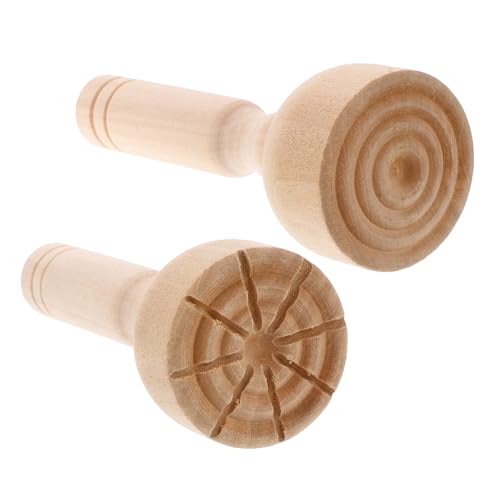 LRXIYODE 2 Stück Stempel Aus Ton Töpferstempel Für Ton Holz Light Brown LRXIYODE 2 Stück Stempel Aus Ton Töpferstempel Für Ton Holz Light Brown von LRXIYODE