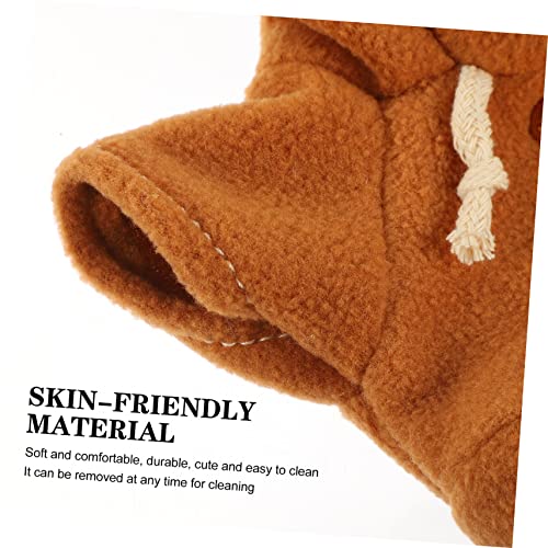 LRXIYODE 2 Stück Teiliges Austauschbare Bären Puppenbekleidung Dekorative Plüschtiere Kleidung für Kuscheltier Sweatshirts Gelb und Braun Kindgerechtes Puppenkleidungs Accessoire von LRXIYODE